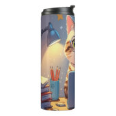 可愛い猫ノート頭が切れるパソコンタンブラー – 外出先でもCompa タンブラー (回転左)