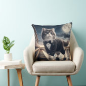 可愛い猫パウ遊ディジーと月明かりのソナタ クッション (椅子)