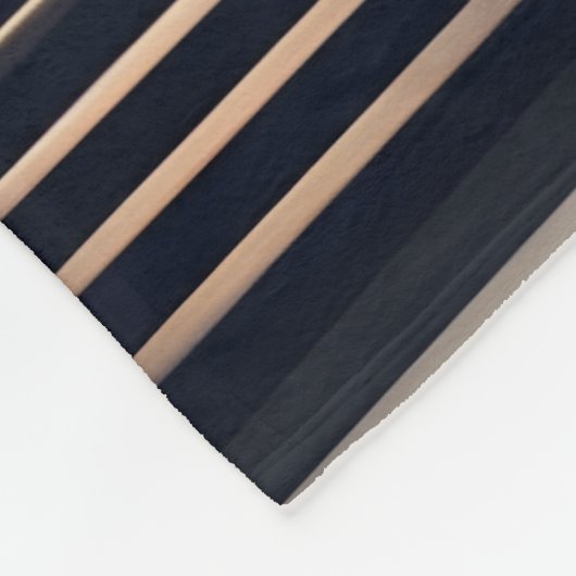 可愛い猫パウ遊ディジーと月明かりのソナタ フリースブランケット (角)