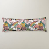 可愛い猫パターン抱き枕 ボディピロー (裏面)