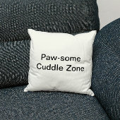 可愛い猫パワソメキュードルゾーンパーソナライズされたおもしろい クッション