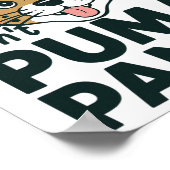 可愛い猫パン私はPumaパンツ漫画のデザインしない願い ポスター (角)