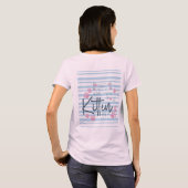 可愛い猫パン「私を飼ってるのか?」 図おもしろい形 Tシャツ (裏面フル)