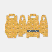 可愛い猫パーソナライズされたのモダン柄 フェイバーボックス (折り畳みなし)