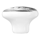 可愛い猫フォトセラミックのドアと引き出しノブ セラミックノブ (側面)