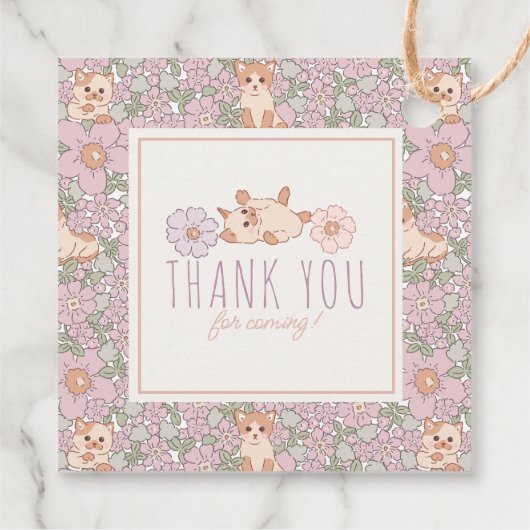 可愛い猫フローラガール1歳 フェイバータグ (裏面)