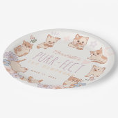 可愛い猫フローラガール1歳 ペーパープレート (アングル)