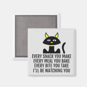 可愛い猫プリン見てるから マグネット (正面/裏面)