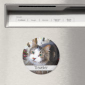 可愛い猫ペット好きが自分のマグネットを作カスタムり出す マグネット (インサイチュ (食洗機))