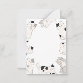 可愛い猫ペット ノートカード (正面)