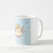 可愛い猫マグカップ – ピュアで愛らしい飲み物用品 コーヒーマグカップ (正面右)