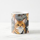 可愛い猫マグ コーヒーマグカップ (中央)