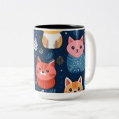 可愛い猫マグ ツートーンマグカップ (正面右)