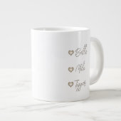 可愛い猫ママパーソナライズされたコーヒーマグ ジャンボコーヒーマグカップ (正面右)