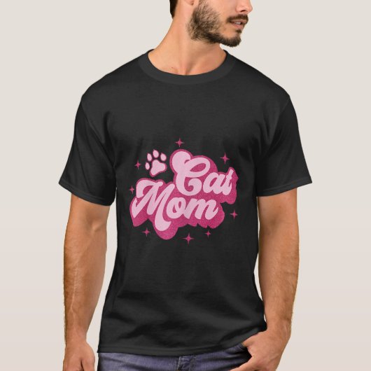 可愛い猫ママ子猫子猫ママ Tシャツ (正面)