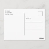 可愛い猫モダン柄 ポストカード (裏面)