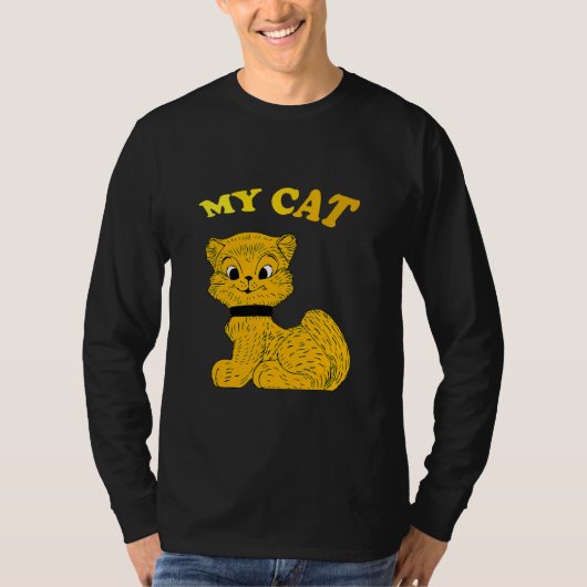 可愛い猫モデル Tシャツ (正面)