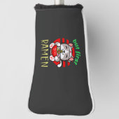 可愛い猫ラーメン食べ物のラーメン ゴルフヘッドカバー (回転90)