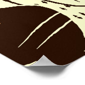 可愛い猫ヴィンテージ壁紙パターン ポスター (角)