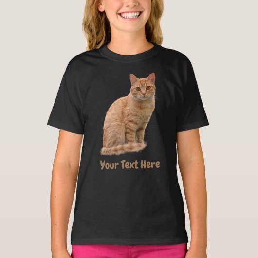 可愛い猫写真Tシャツを作る Tシャツ (正面)