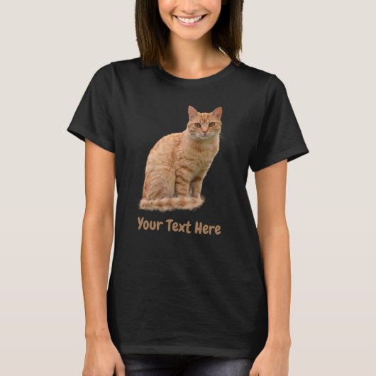 可愛い猫写真Tシャツを作る Tシャツ (正面)