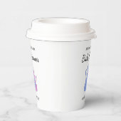 可愛い猫双生児シャワーブルーピンク 紙コップ (右)