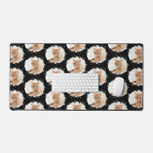 可愛い猫好きカスタムフォトパターン デスクマット (キーボード&マウス)