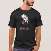 可愛い猫好きダンジョンメオスターネディーゲーマーキャットD2 Tシャツ (正面)