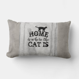 可愛い猫引用文動揺して枕 ランバークッション