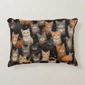 可愛い猫枕 アクセントクッション (正面)