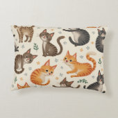 可愛い猫枕 アクセントクッション (裏面)