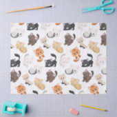 可愛い猫柄パーティーティッシュペーパー 薄葉紙 (クラフト)