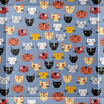 可愛い猫柄ブルー タイル<br><div class="desc">青い背景に小さな子猫の可愛い柄。オリジナルアートby Nic Squirrell.理想的な動物愛好家。</div>