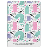 可愛い猫柄 クリップボード (裏面)