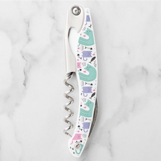 可愛い猫柄 ソムリエナイフ (正面)