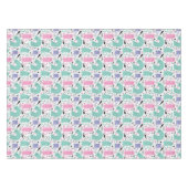 可愛い猫柄 テーブルクロス (正面(横))