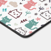 可愛い猫柄 デスクマット (コーナー)