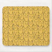 可愛い猫柄 マウスパッド (正面)