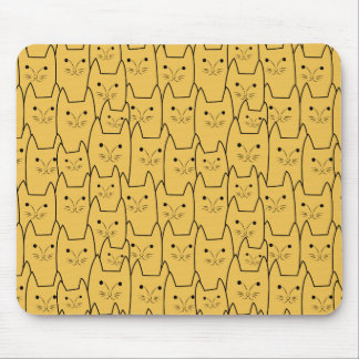 可愛い猫柄 マウスパッド