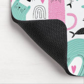 可愛い猫柄 マウスパッド (コーナー)