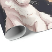 可愛い猫柄 ラッピングペーパー (ロールコーナー)