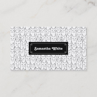 可愛い猫柄 名刺