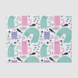 可愛い猫柄 薄葉紙