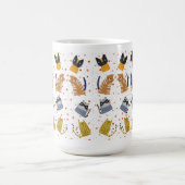 可愛い猫柄#3 コーヒーマグカップ (中央)