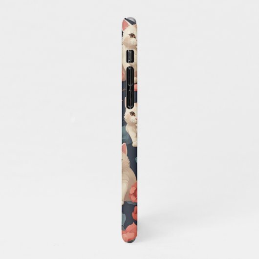 可愛い猫柄 iPhoneケース (左側)