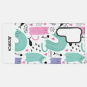 可愛い猫柄 SAMSUNG GALAXYケース (裏面横)