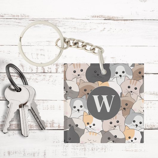 可愛い猫漫画 キーホルダー