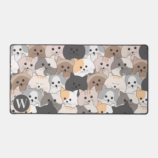 可愛い猫漫画 デスクマット (正面)