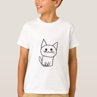 可愛い猫漫画Tシャツ Tシャツ