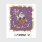 可愛い猫猫ステッカーのまわりに シール (シート)